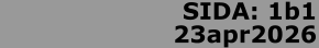 SIDA: 1b1 23apr2026