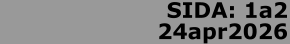 SIDA: 1a2 24apr2026