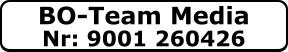 BO-Team Media Nr: 9001 260426
