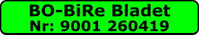 BO-BiRe Bladet Nr: 9001 260419