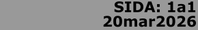 SIDA: 1a1 20mar2026